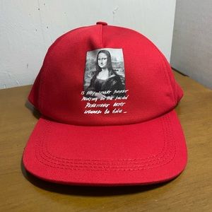 Off-White Red Mona Lisa Hat